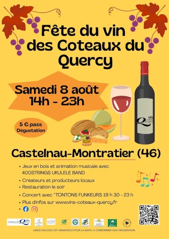 Illustration pour « Fête du vin des Coteaux du Quercy »
