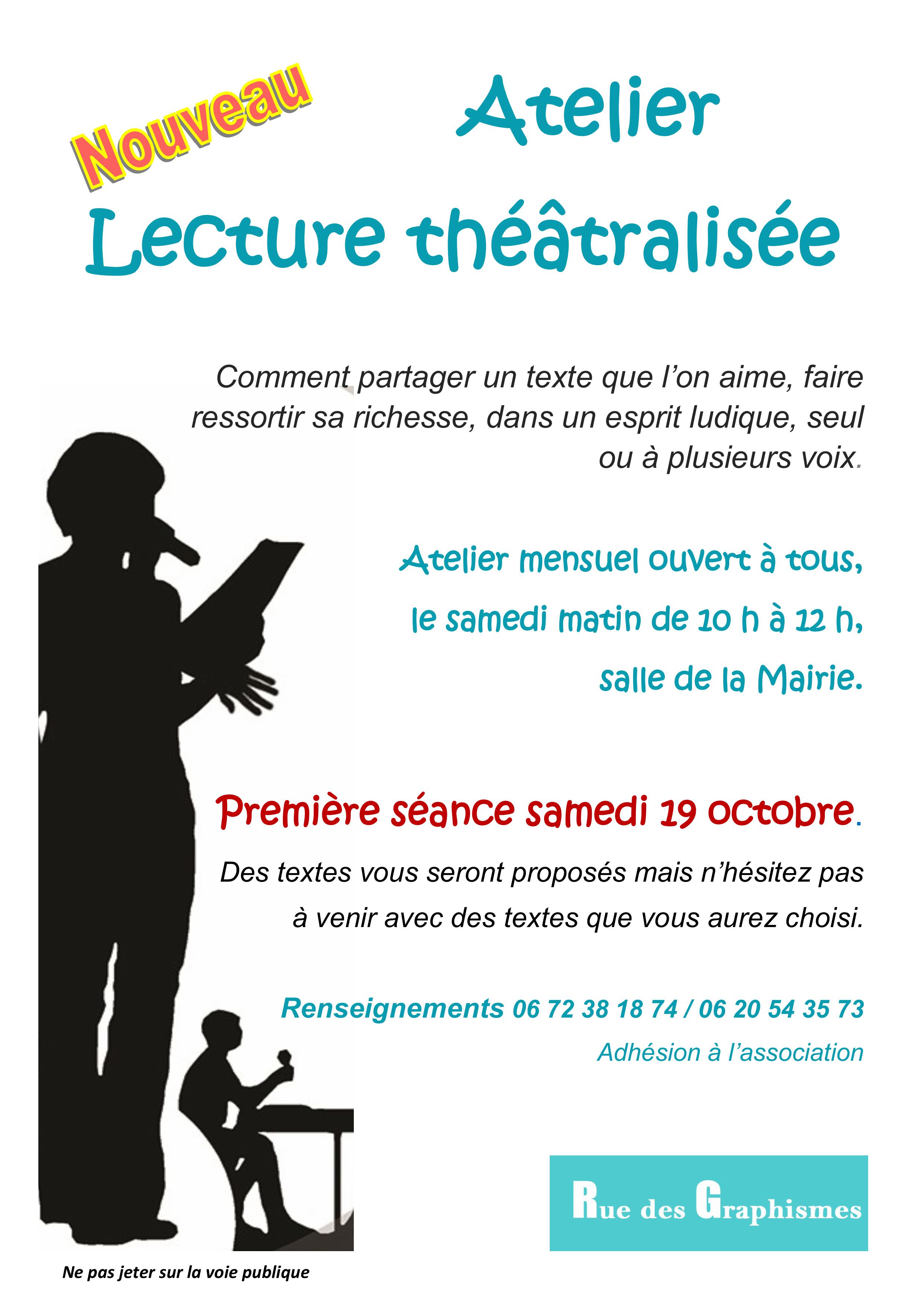 Illustration pour « Atelier de lectures théâtralisées »